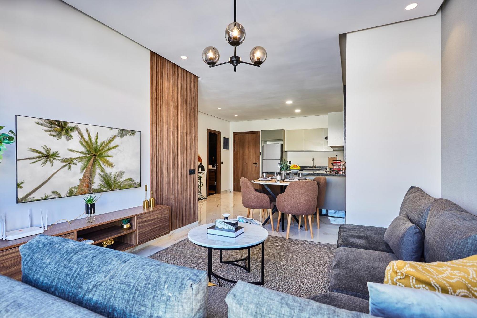 Sleek And Modern 2-Bed Unit In Downtown Casa Lejlighed Casablanca Eksteriør billede
