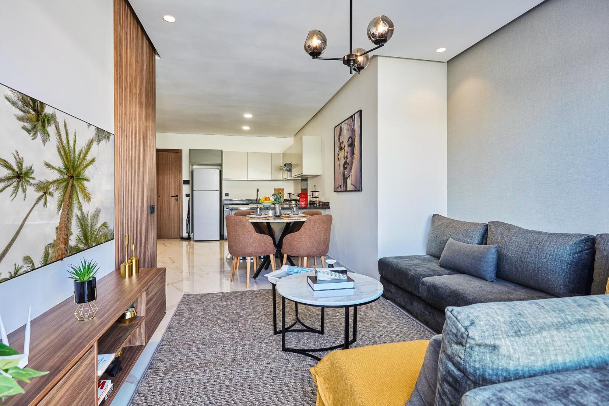 Sleek And Modern 2-Bed Unit In Downtown Casa Lejlighed Casablanca Eksteriør billede